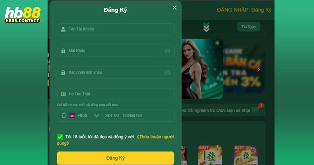 HB88 - Link Vào Trang Chủ HB88.Com Mới Nhất 2026 31 Hướng dẫn tạo tài khoản HB88